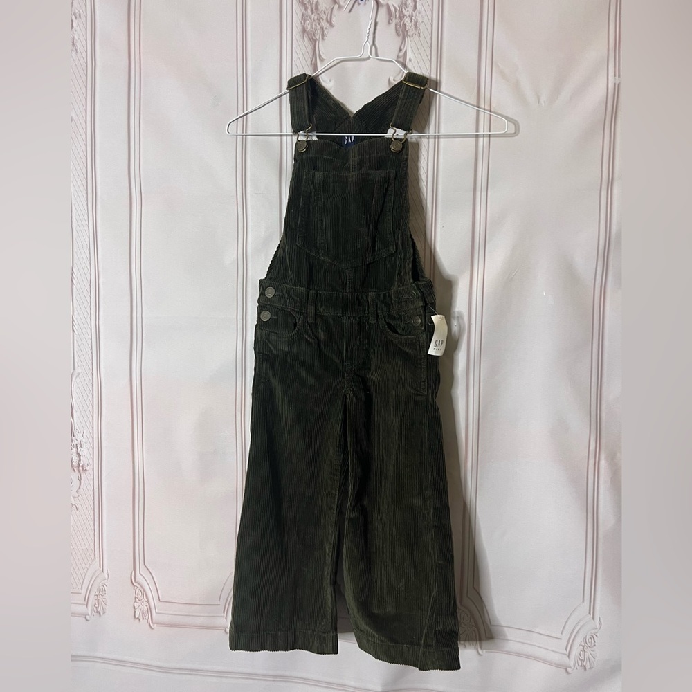 Gap kids wide leg corduroy overalls nwt